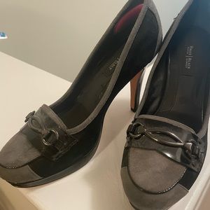 Black and Gray Pumps Heels White House Black Market